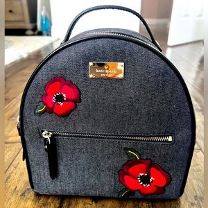 Kate Spade Denim Backpack, Very Good Condition